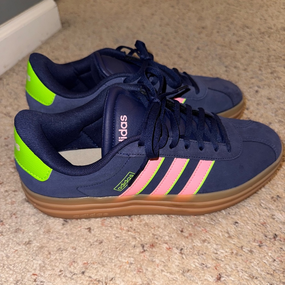 NAVY Adidas VL Court Bold Platform Sneaker